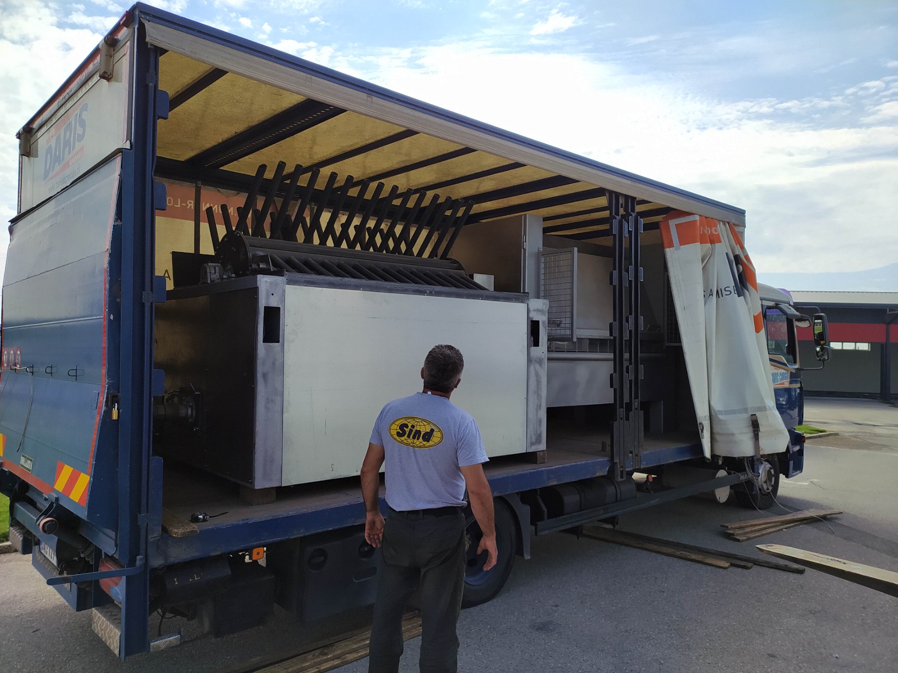 Delivery of equipment for a customer in Croatia
