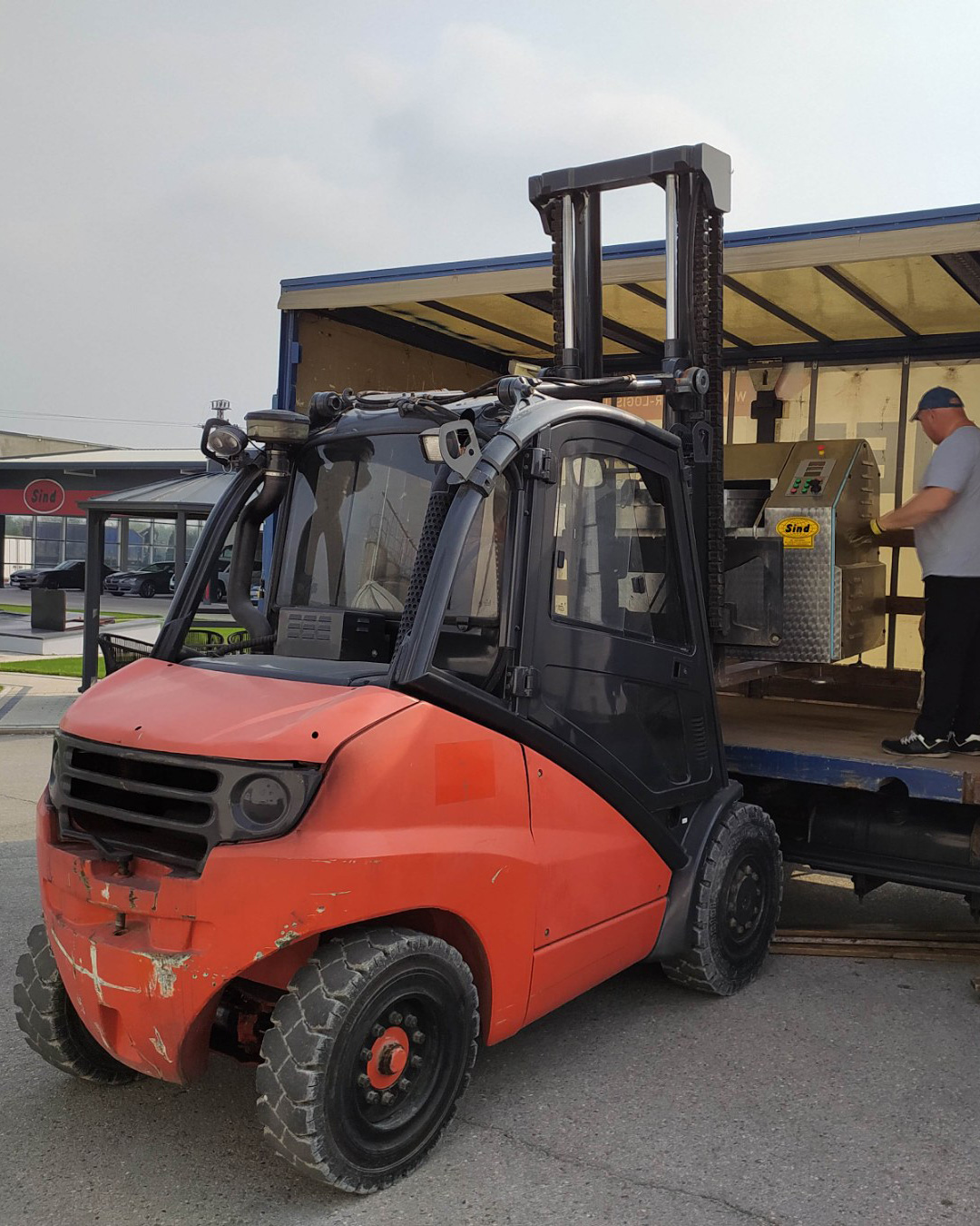 Delivery of machine for a customer in Slovenia