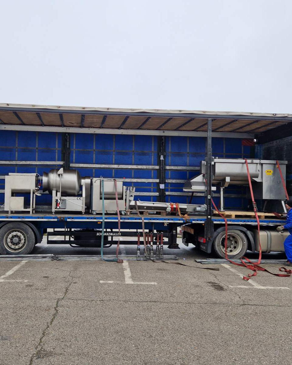 Delivery of machinery for the meat industry to a customer in Austria