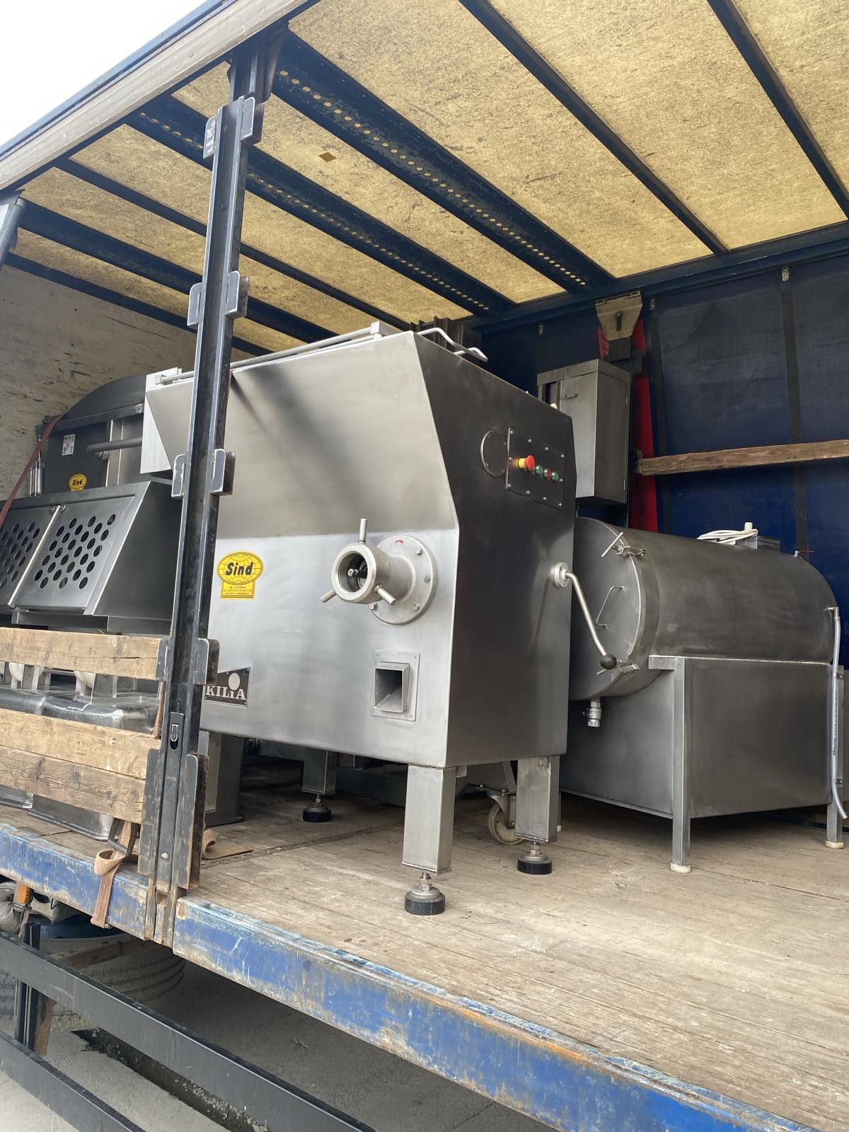 Delivery of meat processing machines to a customer from Croatia