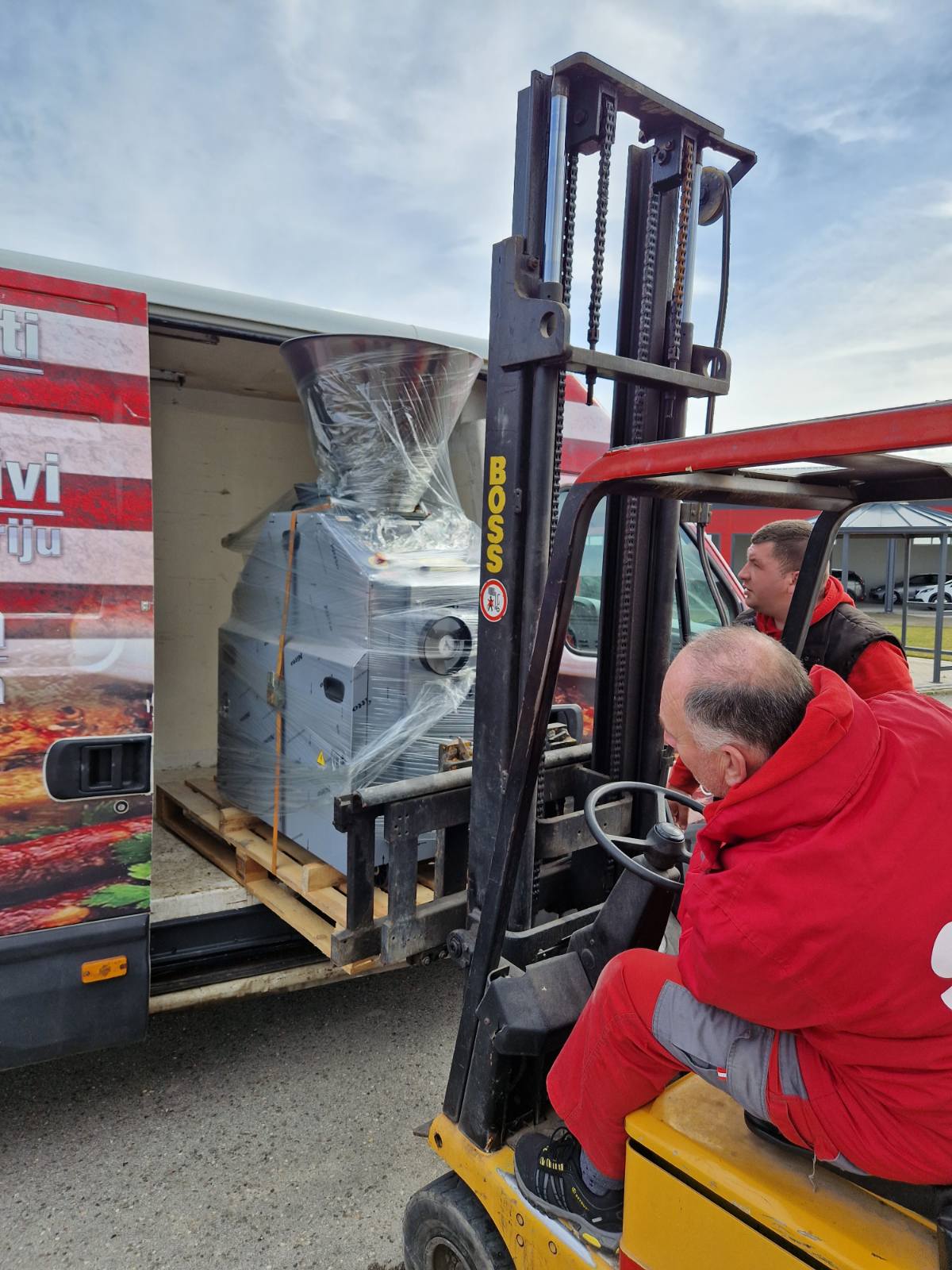 Delivery of bakery and catering equipment for Mrcajevci, Serbia